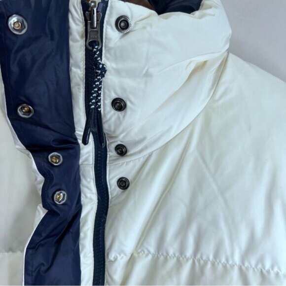 Sweaty Betty Downfill Puffer Reversible Jacket Navy White Large - Picture 9 of 13